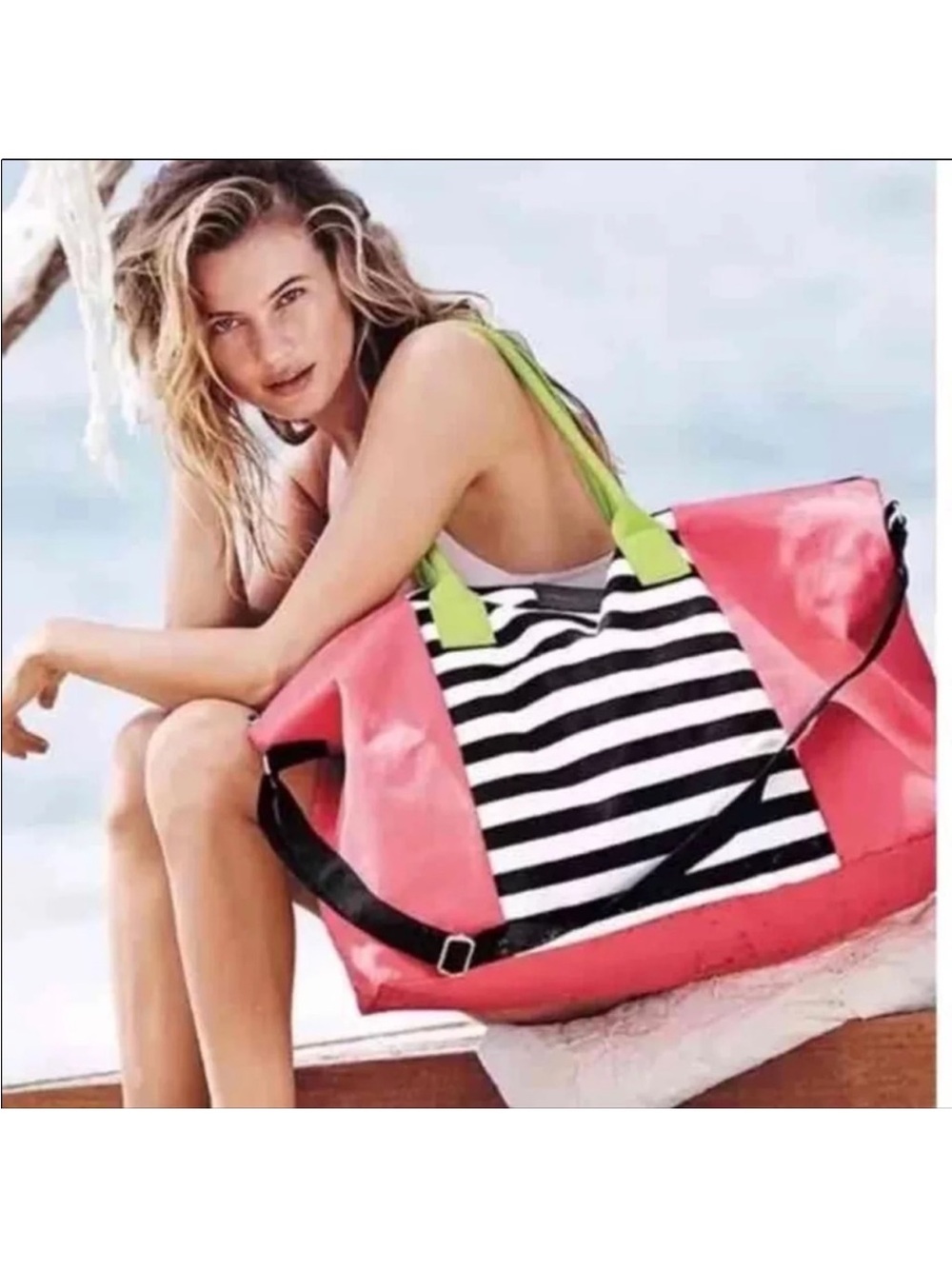 🛍️  Victoria’s Secret Getaway Tote Bag + Matching Travel Case Bundle | NWT 🛍️